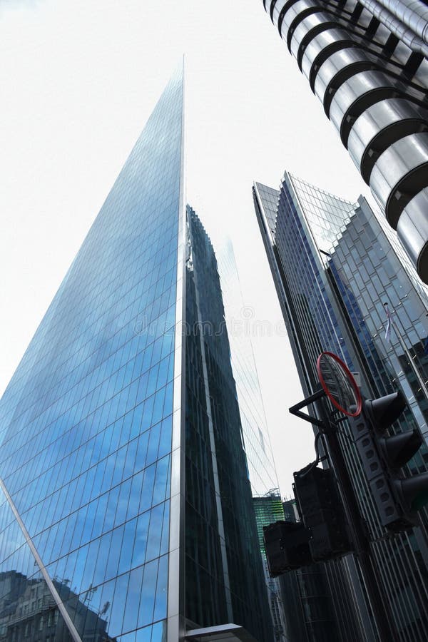 De moderne stad van architectuurlonden royalty-vrije stock afbeelding