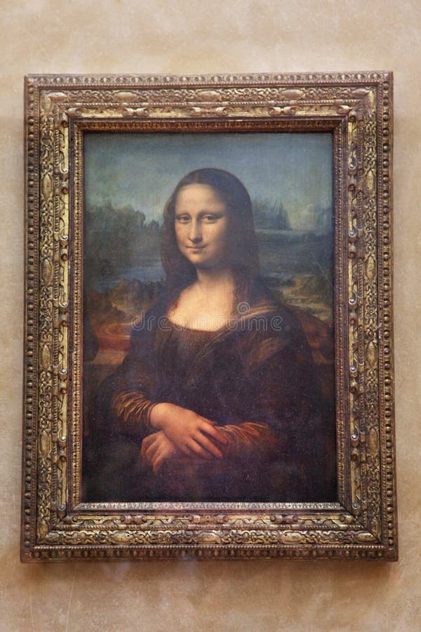 ` De Mona Lisa do ` da pintura no Louvre 30 11 2011 Paris, France foto de stock ` De Mona Lisa do ` da pintura no Louvre 30 11 2011 Paris, France foto de stock