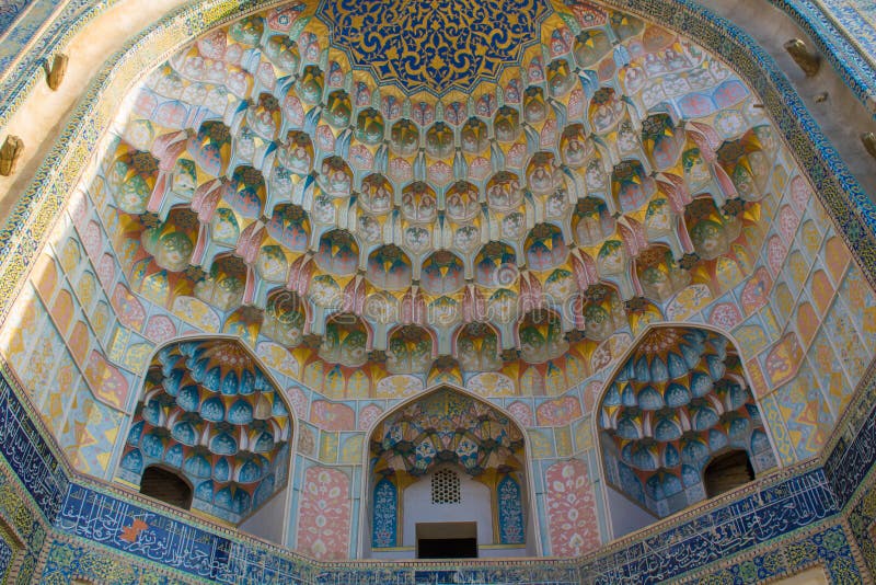 De mooie stad van Oezbekistan van de architecturale monumenten van Samarkand en van Boukhara royalty-vrije stock foto's De mooie stad van Oezbekistan van de architecturale monumenten van Samarkand en van Boukhara royalty-vrije stock foto's