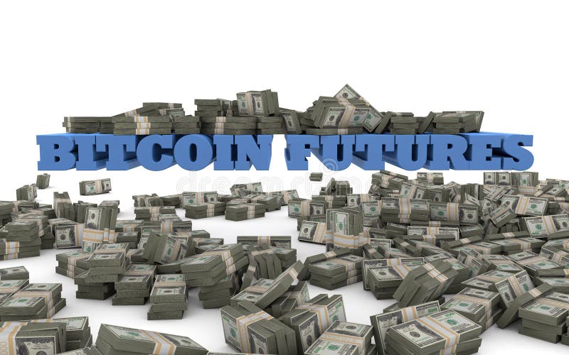 Bitcoin Futures Valutaspeculatie royalty-vrije illustratie