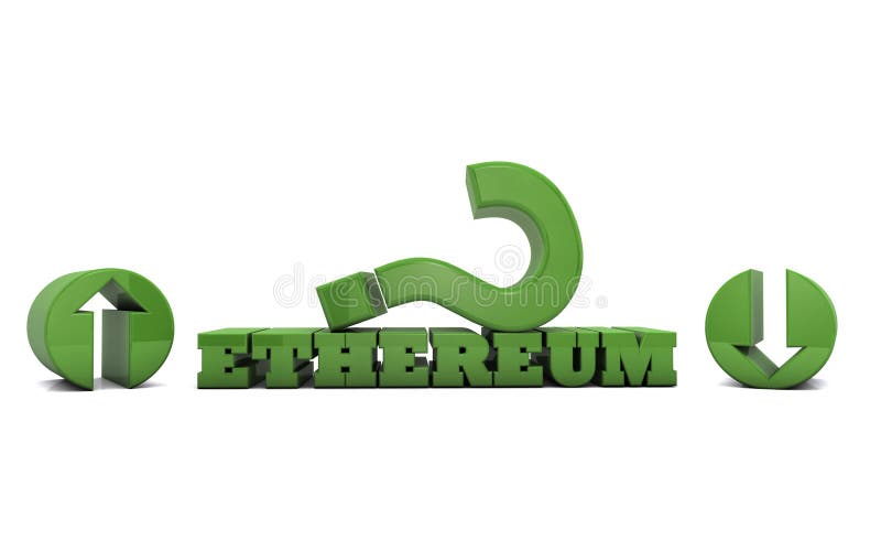 De Muntspeculatie van Ethereumblockchain vector illustratie