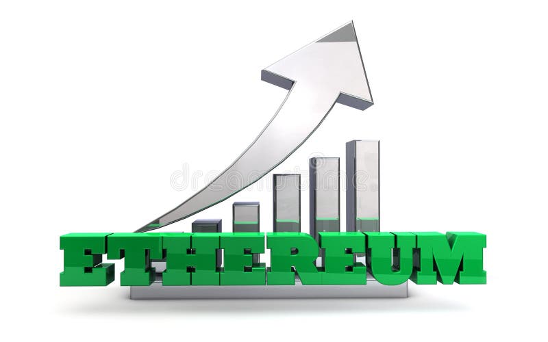 De Muntspeculatie van Ethereumblockchain vector illustratie