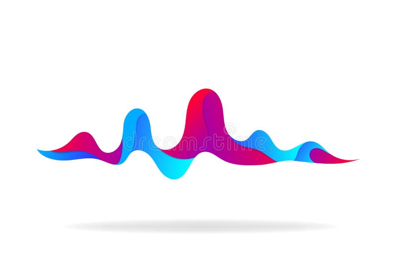 De musical soundwave isloated achtergrond Abstracte correcte golf en vorm van impuls voor radio, audio In achtergrond met soundwa royalty-vrije illustratie De musical soundwave isloated achtergrond Abstracte correcte golf en vorm van impuls voor radio, audio In achtergrond met soundwa royalty-vrije illustratie