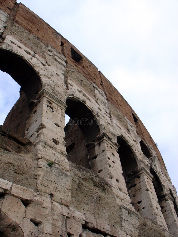 De Muur van Colosseum, Rome Italië stock foto De Muur van Colosseum, Rome Italië stock foto