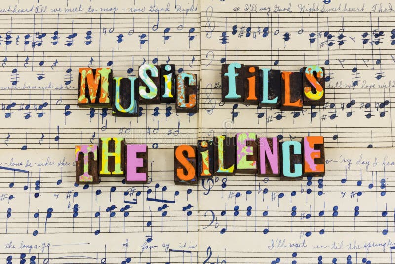 De muziek vult stille stilte