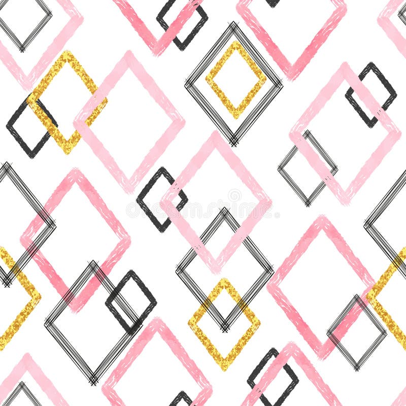 De naadloze borstel strijkt patroon Geometrische Achtergrond royalty-vrije illustratie De naadloze borstel strijkt patroon Geometrische Achtergrond royalty-vrije illustratie