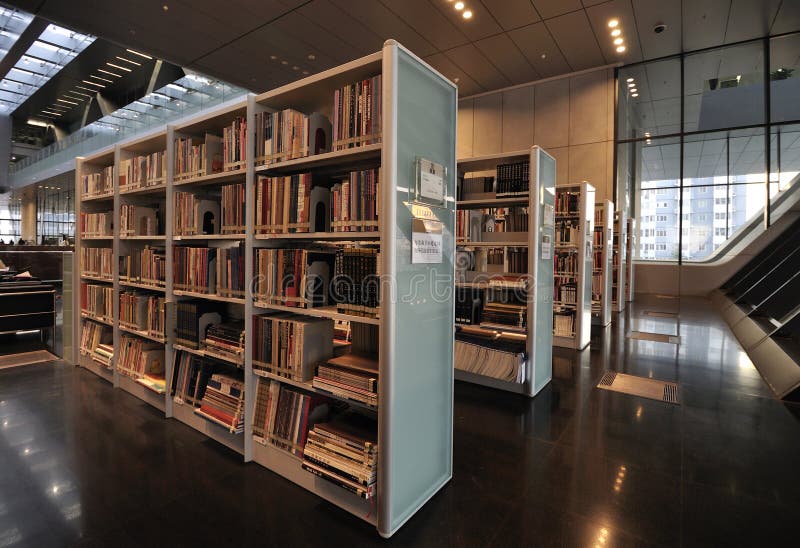 De Nationale Bibliotheek van China in Peking stock foto De Nationale Bibliotheek van China in Peking stock foto