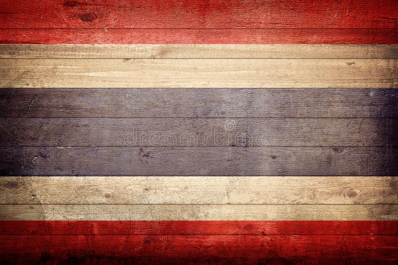 De Nationale Vlag van Thailand stock afbeeldingen De Nationale Vlag van Thailand stock afbeeldingen