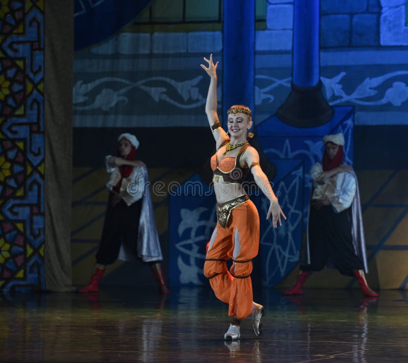 Bailado - balé 'Mil e Uma Noites' imagens de stock
