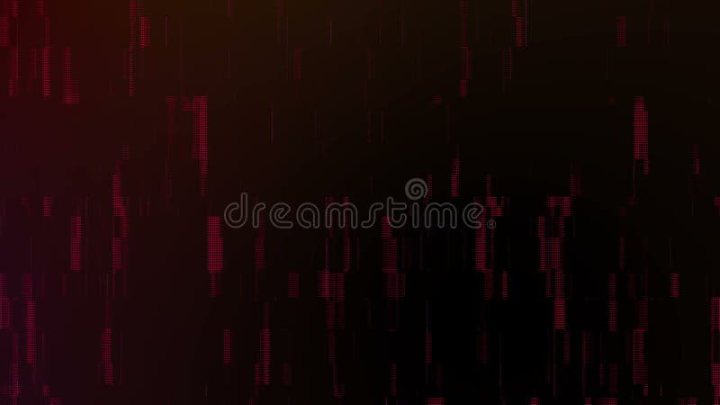 De nombreuses poutres de croisement et de flexion isolées sur fond noir. animation. de nombreuses connexions de lignes colorées se illustration stock