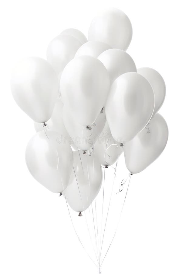 Gros Ballon En Latex Gonflable à L'hélium Isolé Sur Fond Blanc. Ai
