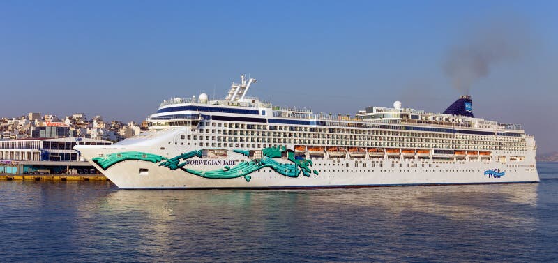 De Noorse Jade van het cruiseschip royalty-vrije stock afbeelding De Noorse Jade van het cruiseschip royalty-vrije stock afbeelding