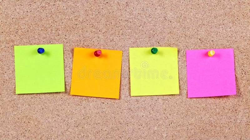 De nota's van de post-it De nota's van de post-it