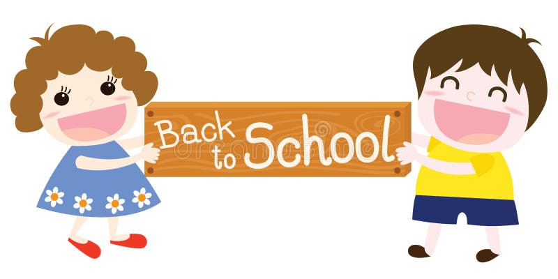 De nouveau à l'école illustration de vecteur De nouveau à l'école illustration de vecteur