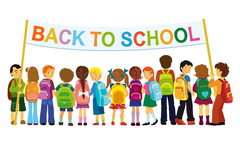 De nuevo a escuela libre illustration De nuevo a escuela libre illustration