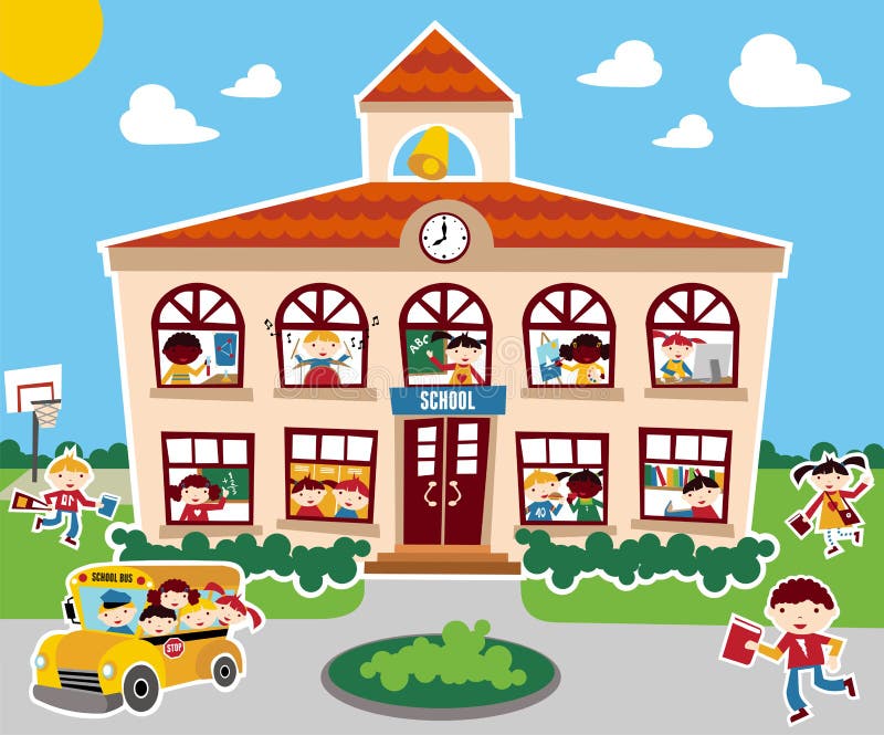 De nuevo a tiempo de la escuela libre illustration De nuevo a tiempo de la escuela libre illustration