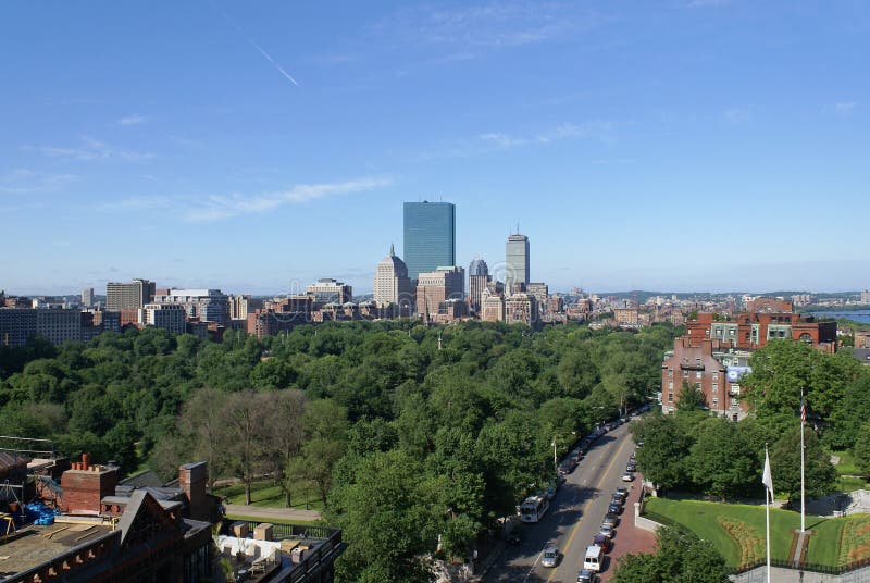 De ochtend van Boston stock afbeeldingen De ochtend van Boston stock afbeeldingen