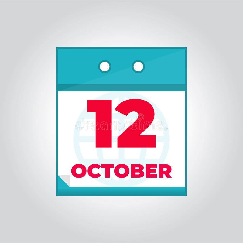 12 De Octubre Icono Plano Del Calendario Diario Del Vector Ilustración del Vector - Ilustración de semana, moderno: 126945301 12 De Octubre Icono Plano Del Calendario Diario Del Vector Ilustración del Vector - Ilustración de semana, moderno: 126945301