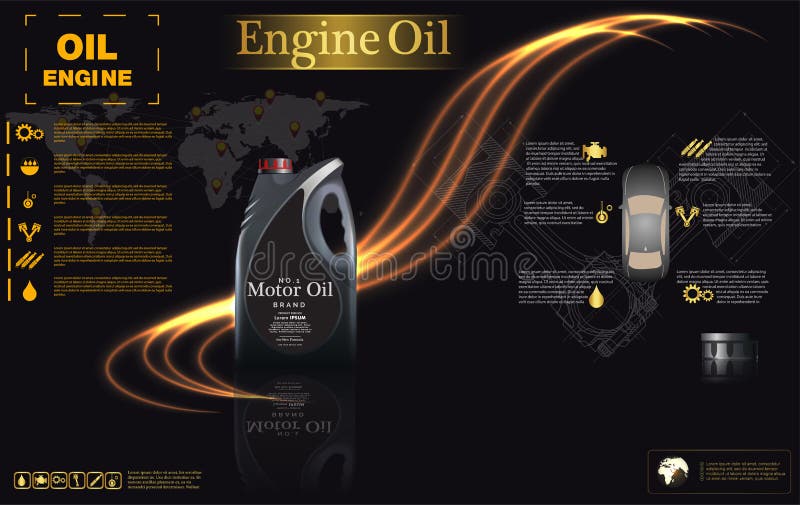 De olieachtergrond van de flessenmotor, vectorillustratie stock illustratie De olieachtergrond van de flessenmotor, vectorillustratie stock illustratie