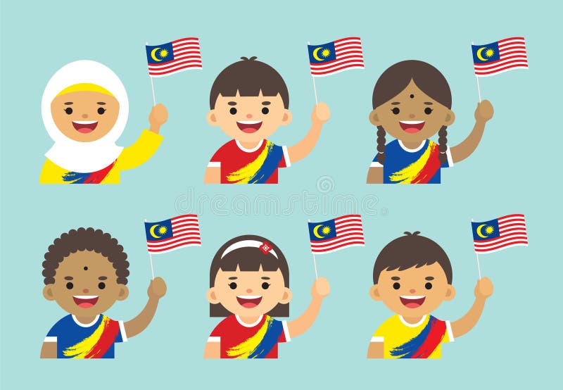 De Onafhankelijkheidsdag van Maleisië - de Maleise vlag van holdingsmaleisië