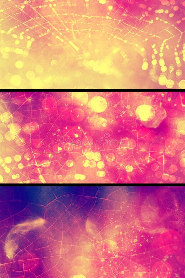 De onscherpe lichte banners van het Web bokeh Web royalty-vrije illustratie De onscherpe lichte banners van het Web bokeh Web royalty-vrije illustratie