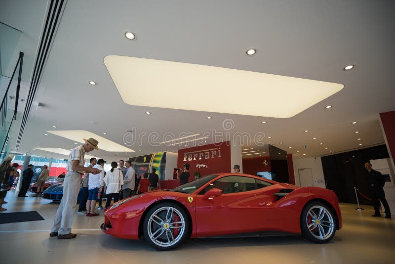 De Openingsdag van Australië van Ferrari Gold Coast Southport royalty-vrije stock afbeeldingen De Openingsdag van Australië van Ferrari Gold Coast Southport royalty-vrije stock afbeeldingen