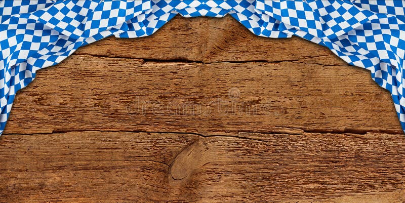 De oude rustieke retro houten houten textuur met Beierse vlag donkere bruine wijnoogst doorstond Oktoberfest-achtergrond royalty-vrije stock foto's De oude rustieke retro houten houten textuur met Beierse vlag donkere bruine wijnoogst doorstond Oktoberfest-achtergrond royalty-vrije stock foto's
