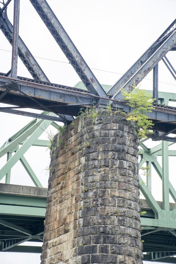 De oude steun van de steenbrug royalty-vrije stock afbeeldingen De oude steun van de steenbrug royalty-vrije stock afbeeldingen