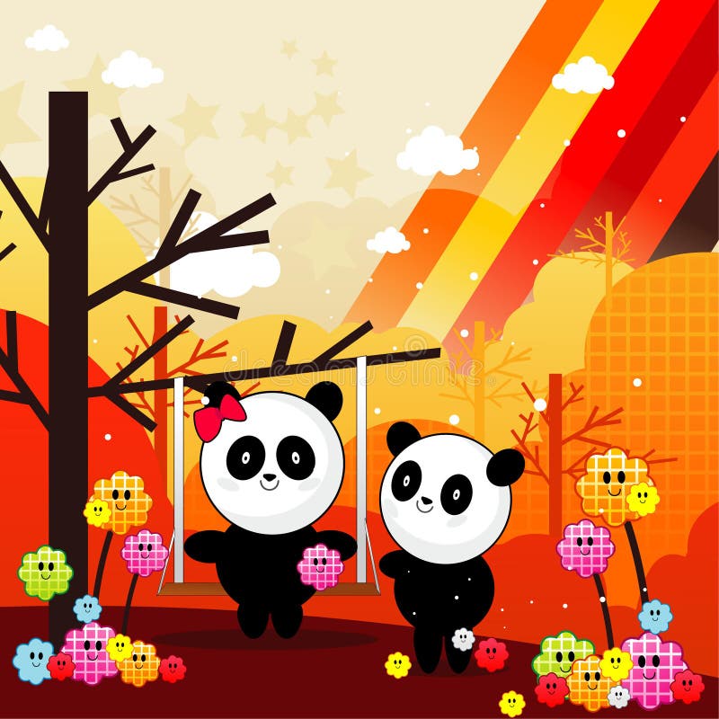 De panda draagt illustratie vector illustratie De panda draagt illustratie vector illustratie