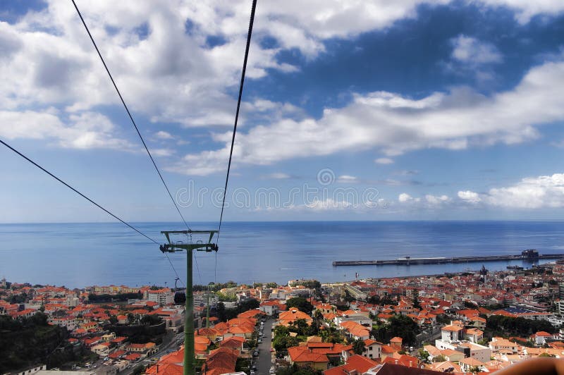 De panoramamening voor Funchal royalty-vrije stock afbeelding De panoramamening voor Funchal royalty-vrije stock afbeelding