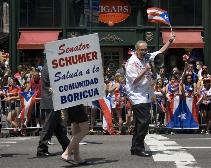 De Parade van de Dag van het Puerto Ricaan; NYC 2012 stock foto's De Parade van de Dag van het Puerto Ricaan; NYC 2012 stock foto's