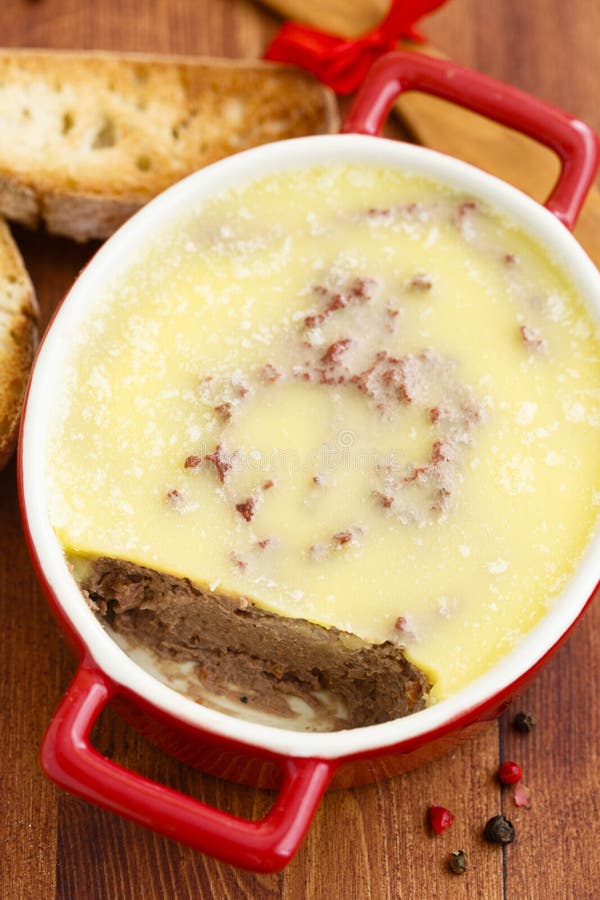 De pastei van de kippenlever royalty-vrije stock afbeelding De pastei van de kippenlever royalty-vrije stock afbeelding