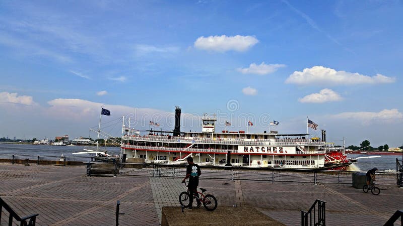 De Peddelboot van New Orleans Louisiane Natchez stock foto's De Peddelboot van New Orleans Louisiane Natchez stock foto's