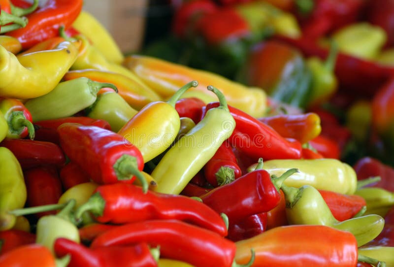 De Peper van de Markt van landbouwers royalty-vrije stock afbeelding De Peper van de Markt van landbouwers royalty-vrije stock afbeelding