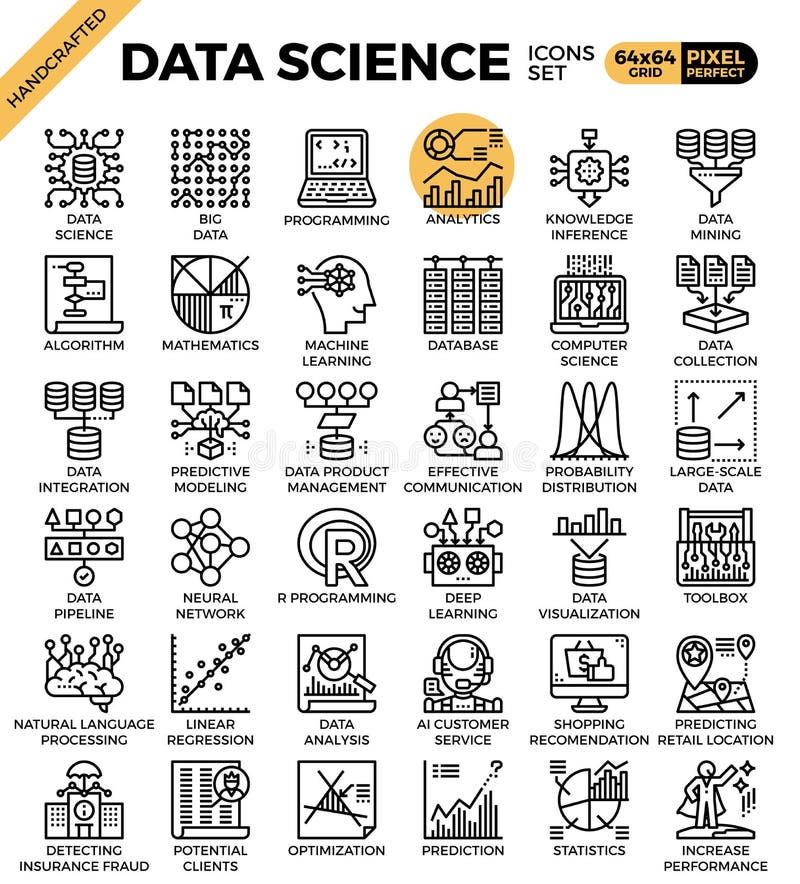 De Pictogrammen van de gegevenswetenschap