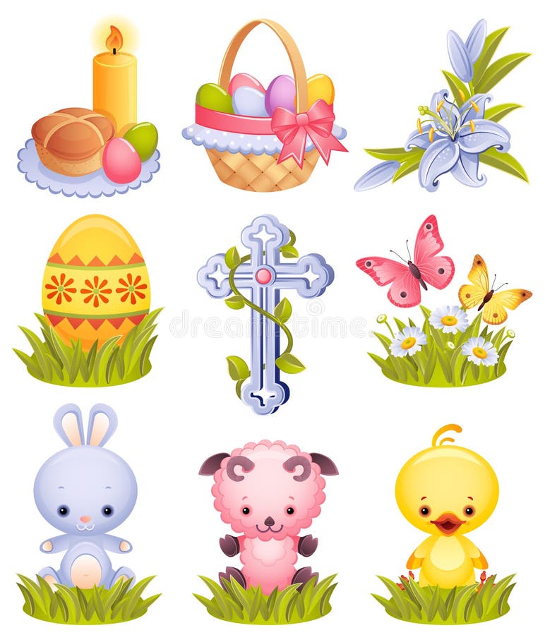 De pictogrammen van Pasen
