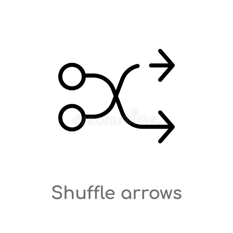 de pijlen vectorpictogram van de overzichtsschuifelgang de geïsoleerde zwarte eenvoudige illustratie van het lijnelement van pijl vector illustratie de pijlen vectorpictogram van de overzichtsschuifelgang de geïsoleerde zwarte eenvoudige illustratie van het lijnelement van pijl vector illustratie