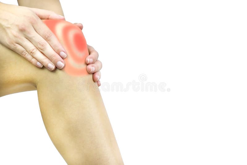 De Pijn van de knie stock afbeeldingen De Pijn van de knie stock afbeeldingen