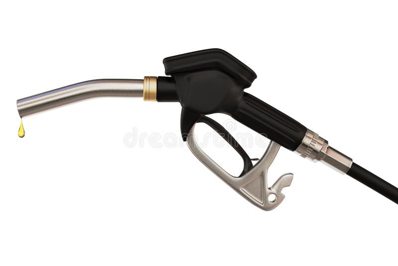 Very high resolution 3d rendering of an isolated fuel pump nozzle. Very high resolution 3d rendering of an isolated fuel pump nozzle.