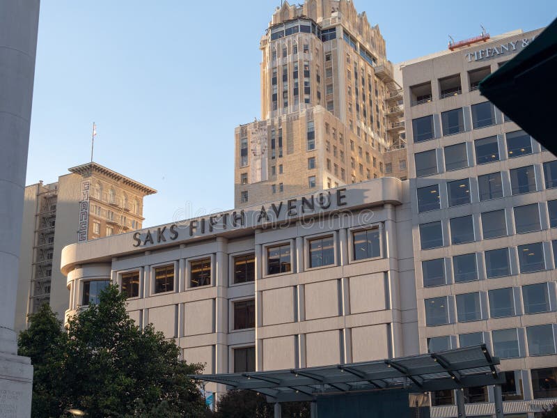 De Plaats Van Saks Fifth Avenue In Union Square In San Francisco