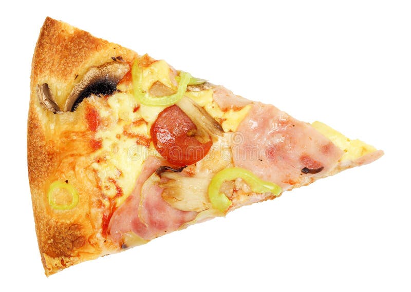 De plak van de pizza royalty-vrije stock afbeeldingen De plak van de pizza royalty-vrije stock afbeeldingen