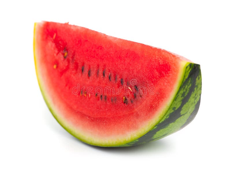 De plak van de watermeloen