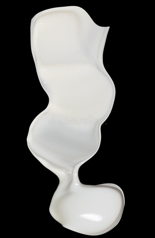 De plons van de melk op zwarte achtergrond stock afbeelding