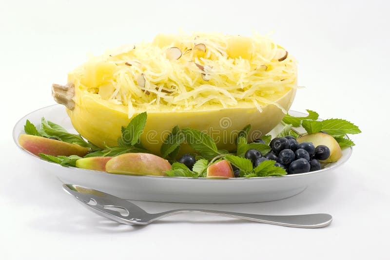 De pompoen van de spaghetti royalty-vrije stock afbeelding De pompoen van de spaghetti royalty-vrije stock afbeelding