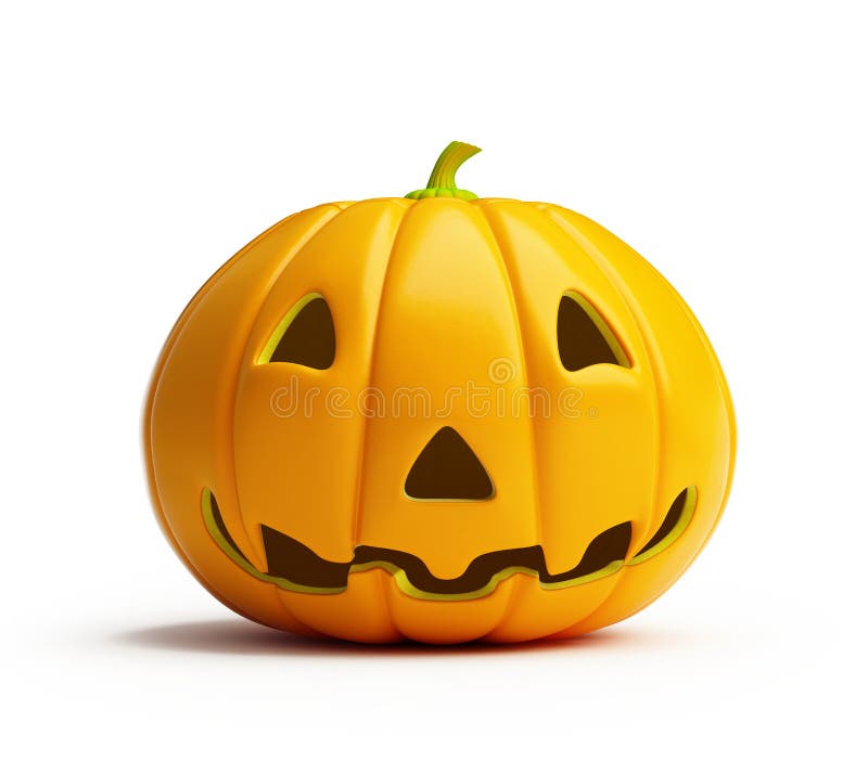 Halloween pumpkin is isolated on a white background. Halloween pumpkin is isolated on a white background