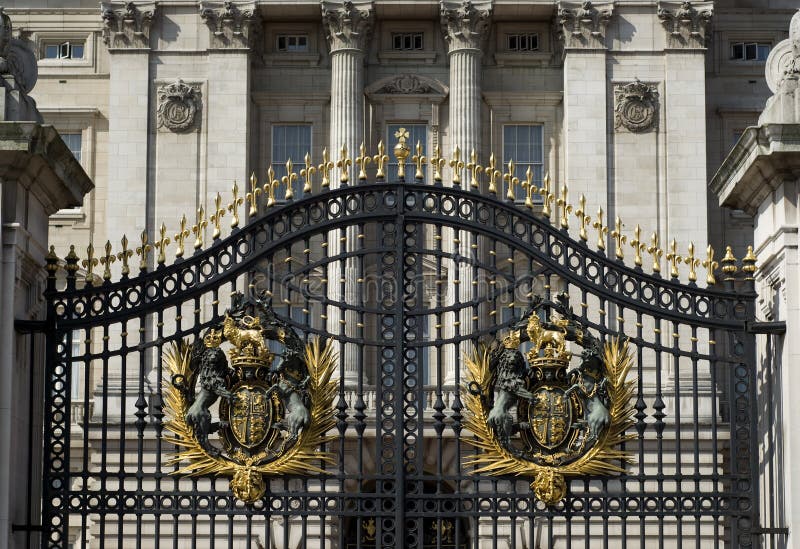 De Poort van het Buckingham Palace stock foto's De Poort van het Buckingham Palace stock foto's
