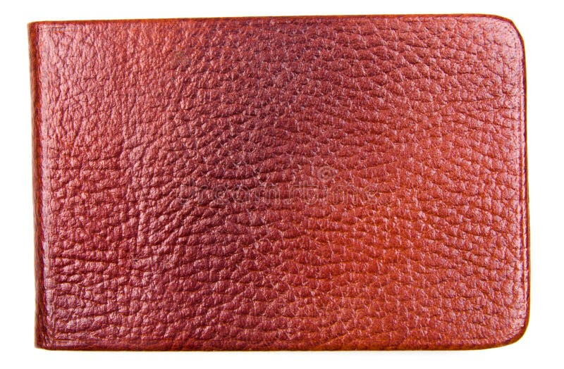 Leren portemonnee royalty-vrije stock foto's