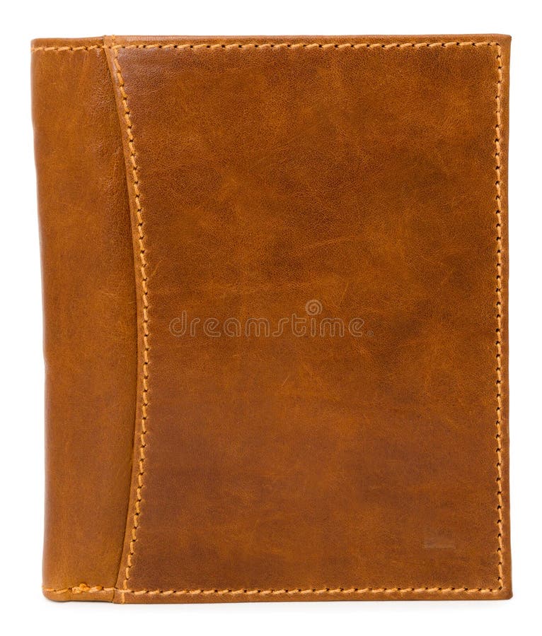 Leren portemonnee royalty-vrije stock foto