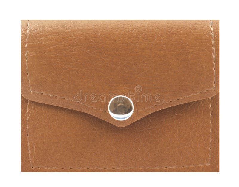 Leren portemonnee royalty-vrije stock fotografie