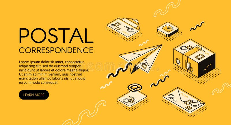 De post vectorillustratie van de postcorrespondentie vector illustratie De post vectorillustratie van de postcorrespondentie vector illustratie
